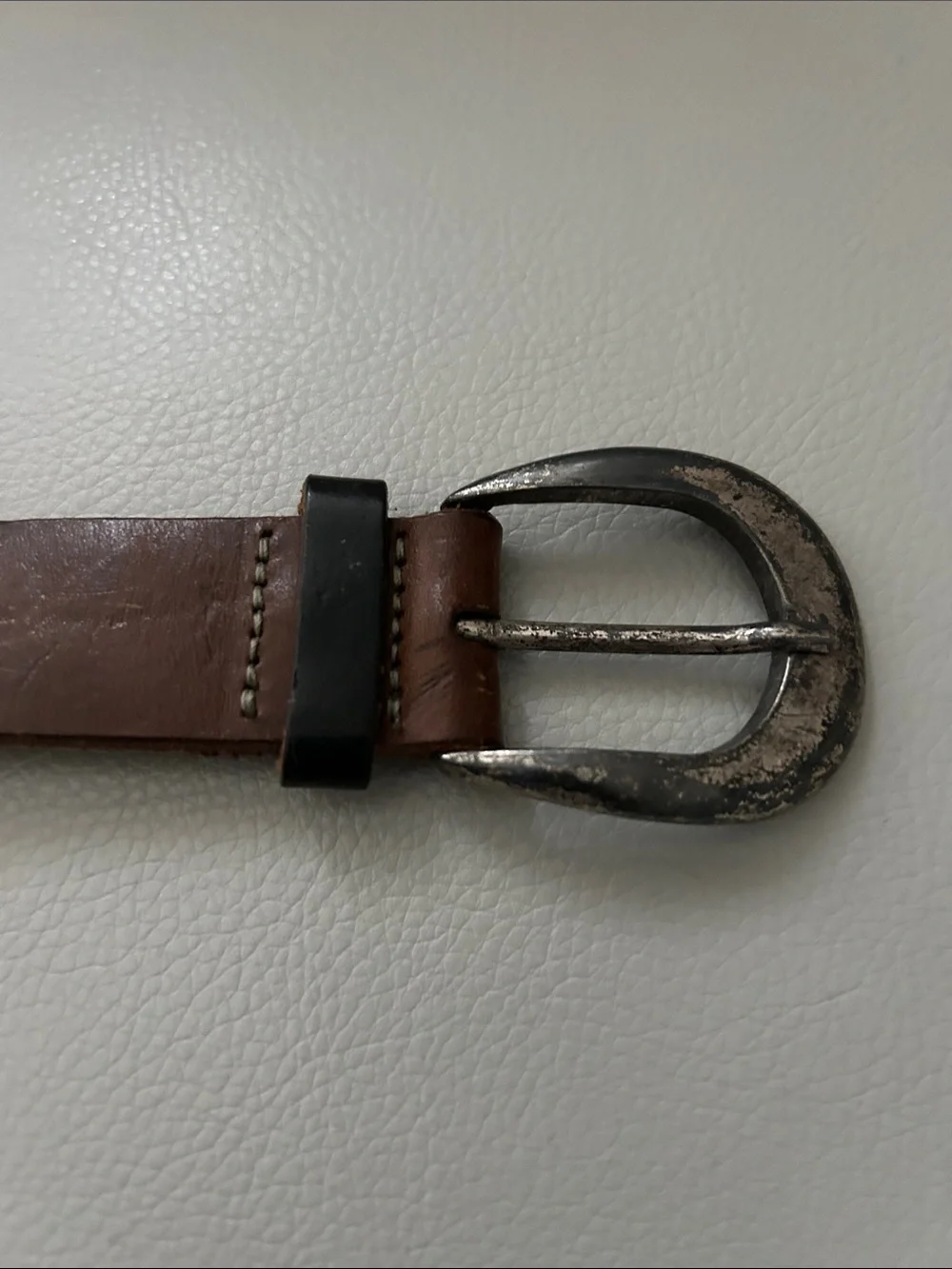 GAP Kids Leather Belt with Silver Buckle